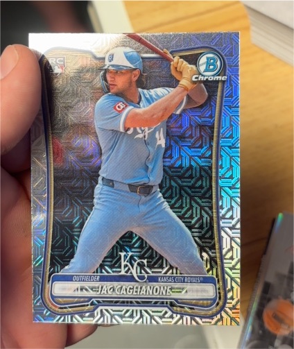 2026 Bowman Chrome #75 Jac Caglianone — front