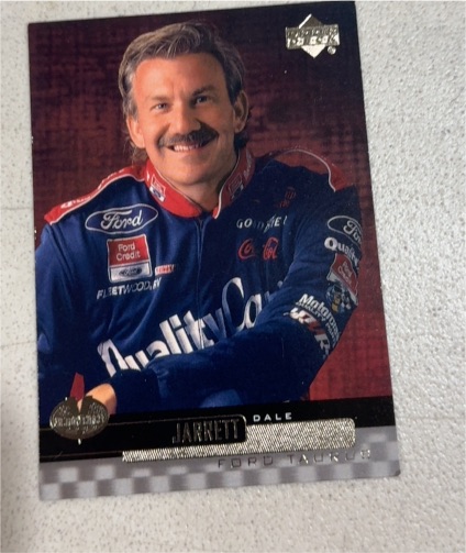 1996 Upper Deck Game Face #GF4 Dale Jarrett — front