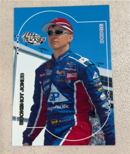 2001 Press Pass Trackside #35 Buckshot Jones — front