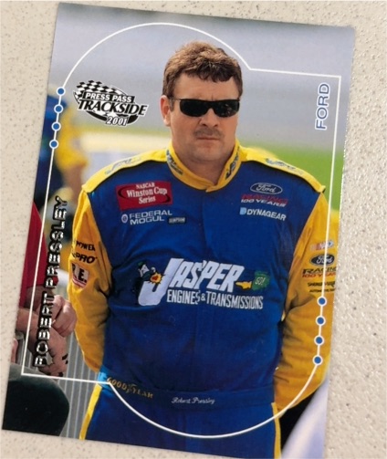 2001 Press Pass Trackside #25 Robert Pressley — front