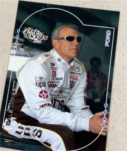 2001 Press Pass Trackside #21 Dale Jarrett — front