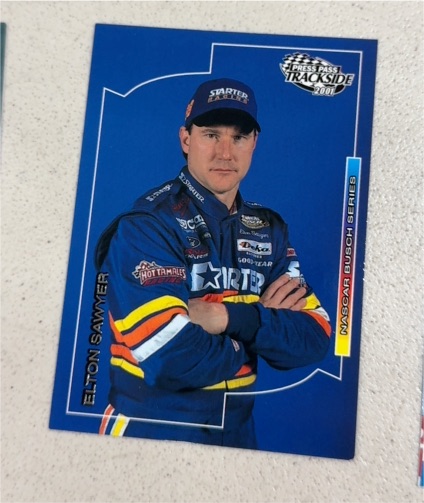 2001 Press Pass Trackside #52 Elton Sawyer — front