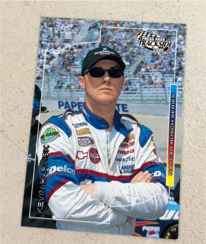 2001 Press Pass Trackside #53 Kevin Harvick — front
