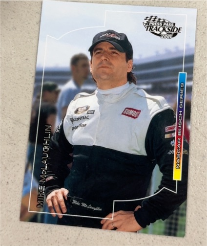 2001 Press Pass Trackside #61 Mike McLaughlin — front