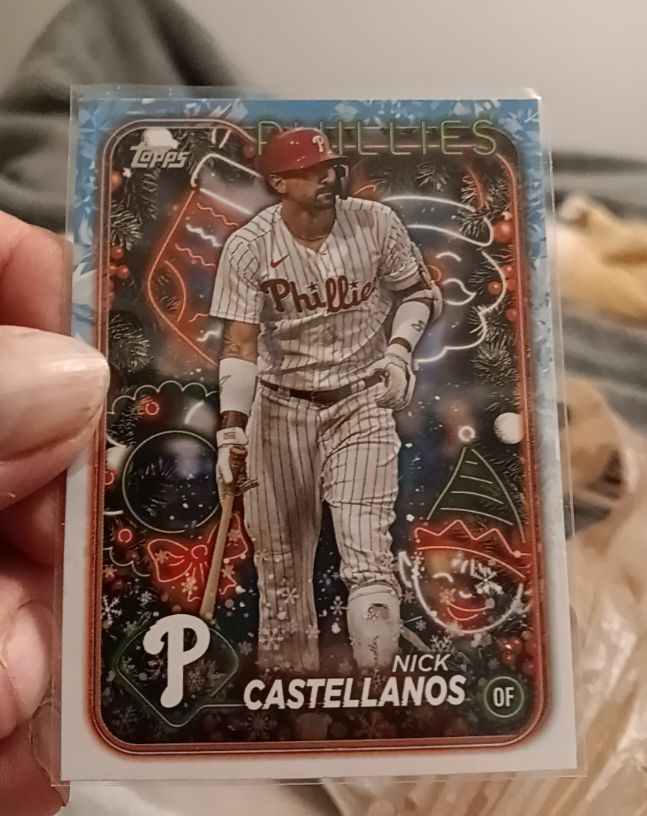 2024 Topps Holiday #H195 Nick Castellanos — front