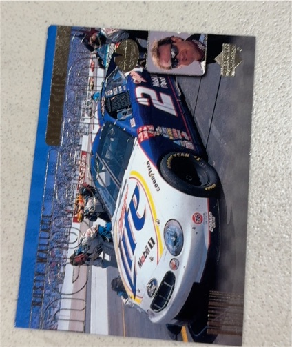1996 Upper Deck Virtual Velocity #VV2 Rusty Wallace — front