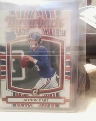 2025 Panini Donruss #41 Jaxson Dart Rated Rookie Throwback — front