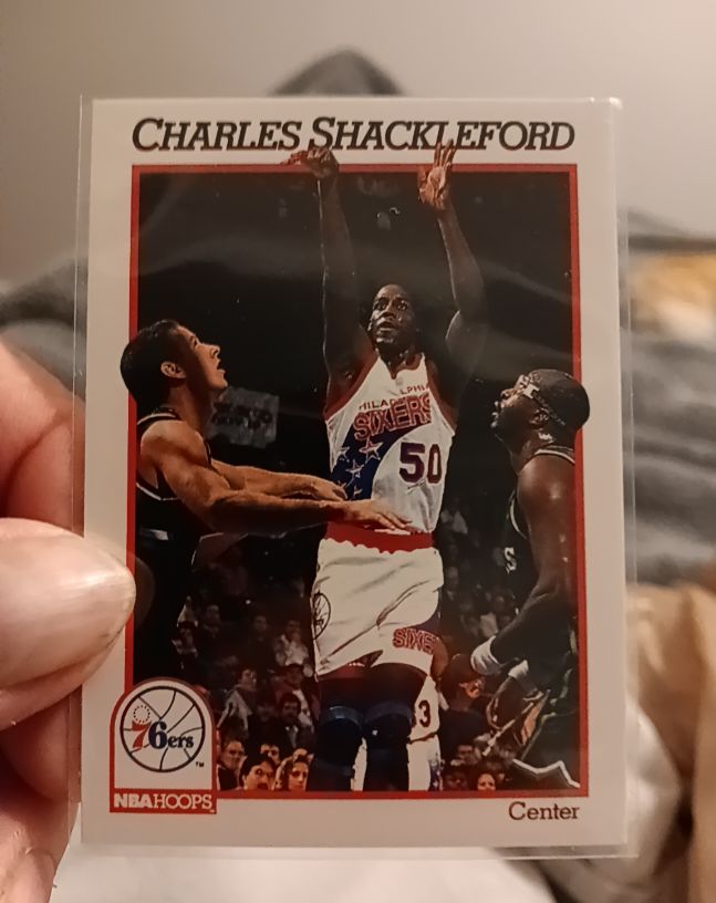 1991-92 NBA Hoops #414 Charles Shackleford — front