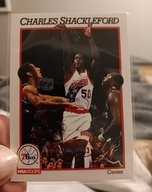 1991-92 NBA Hoops #414 Charles Shackleford — front
