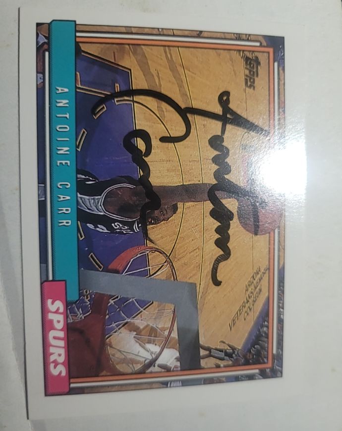 1992-93 Topps #149 Antoine Carr — front