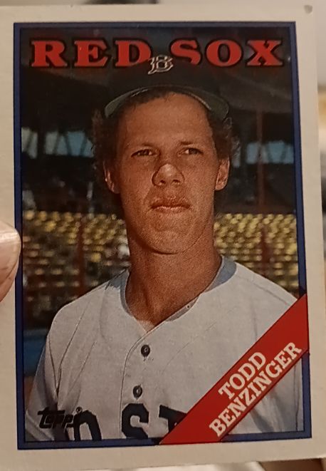 1988 Topps #96 Todd Benzinger Boston Red Sox — front