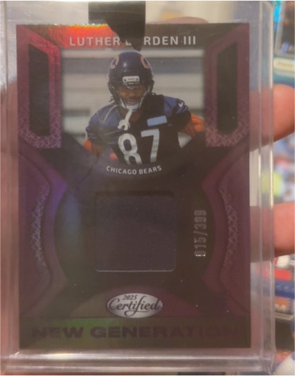 2025 Panini Certified New Generation #NGJ-LBN Luther Burden III — front