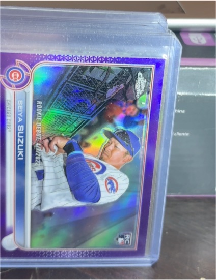 2022 Topps Chrome Update #USC144 Seiya Suzuki Purple Refractor Rookie Cubs — front