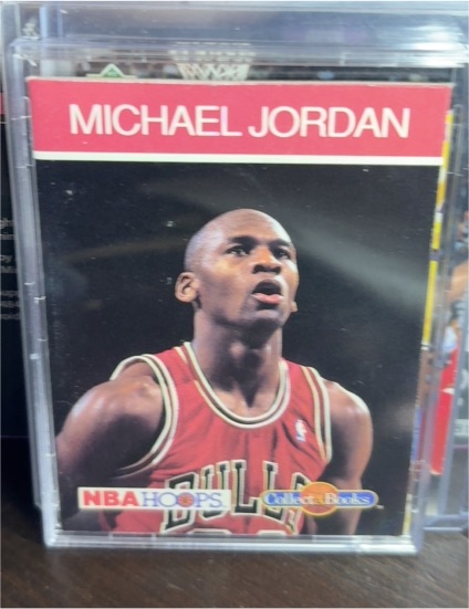 1990-91 NBA Hoops Collect-A-Books Michael Jordan — front