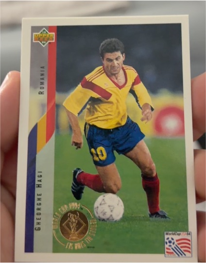 1994 Upper Deck World Cup Heroes and All-Stars #10 Gheorghe Hagi — front