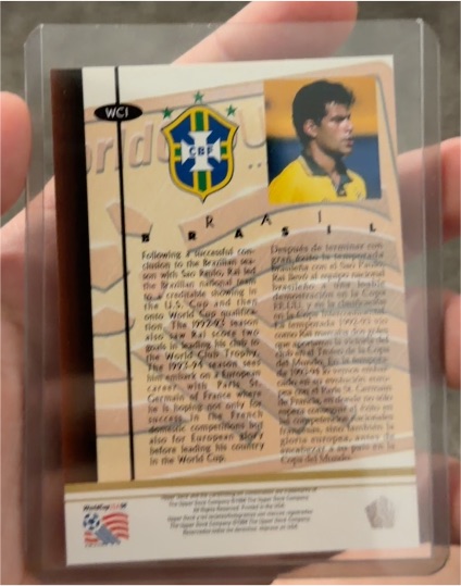 1994 Upper Deck World Cup #WC1 Rai Brazil — front