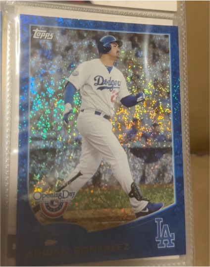 2013 Topps Opening Day #87 Adrian Gonzalez — front