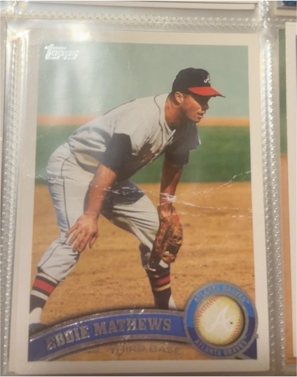 1993 Topps #640 Eddie Mathews — front