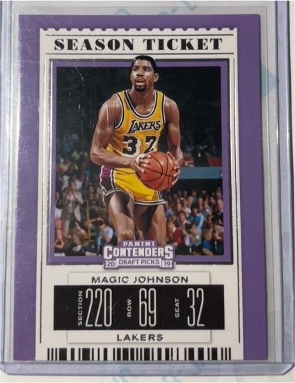 2019-20 Panini Contenders Draft Picks #40 Magic Johnson — front