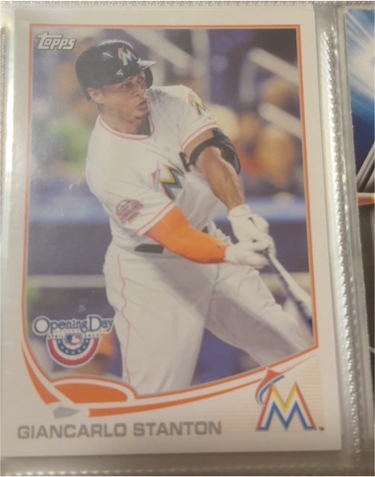 2013 Topps Opening Day #145 Giancarlo Stanton — front