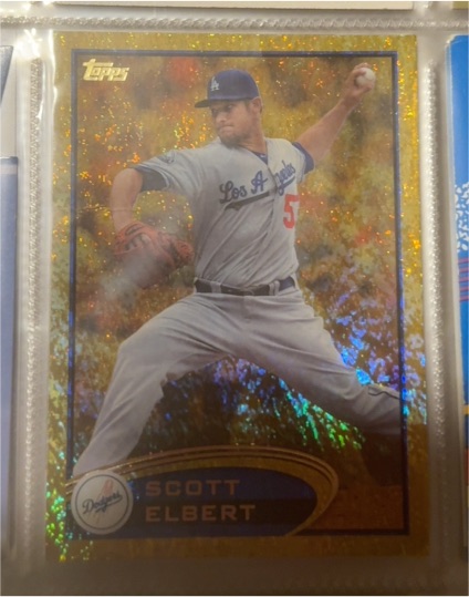 2012 Topps Update Gold Sparkle #US113 Scott Elbert — front