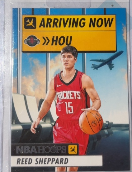 2024-25 Panini NBA Hoops #25 Reed Sheppard Arriving Now — front