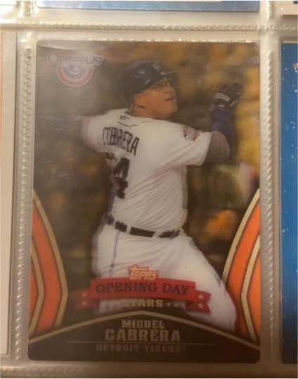 2013 Topps Opening Day #ODS-3 Miguel Cabrera — front