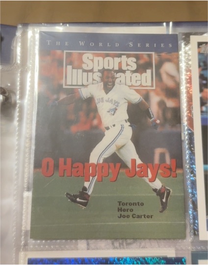 1993 Sports Illustrated November 1 Joe Carter O Happy Jays Toronto Blue Jays World Series Cover — front