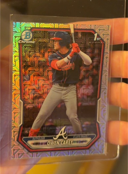 2026 Bowman Chrome #BCP-69 Owen Carey — front