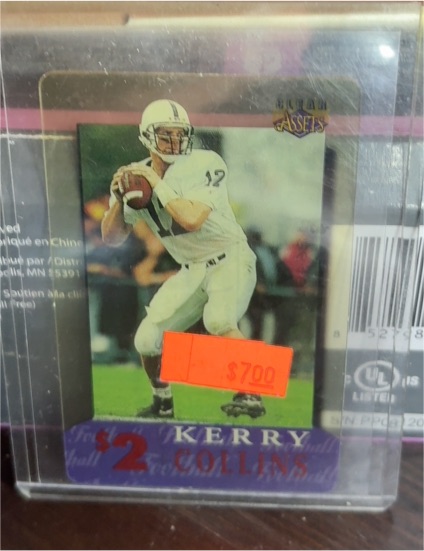 1996 Clear Assets #21 Kerry Collins — front