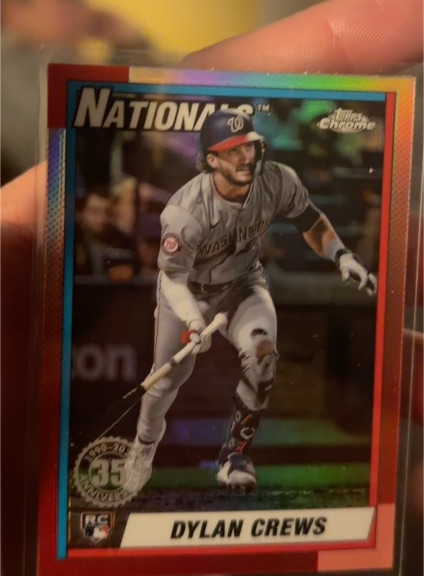 2025 Topps Chrome #90CB-16 Dylan Crews — front