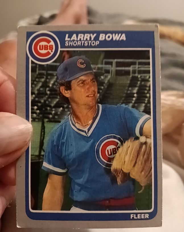 1985 Fleer #50 Larry Bowa Chicago Cubs — front