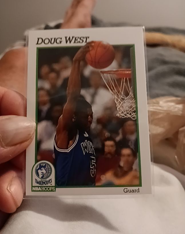 1991 NBA Hoops #397 Doug West — front