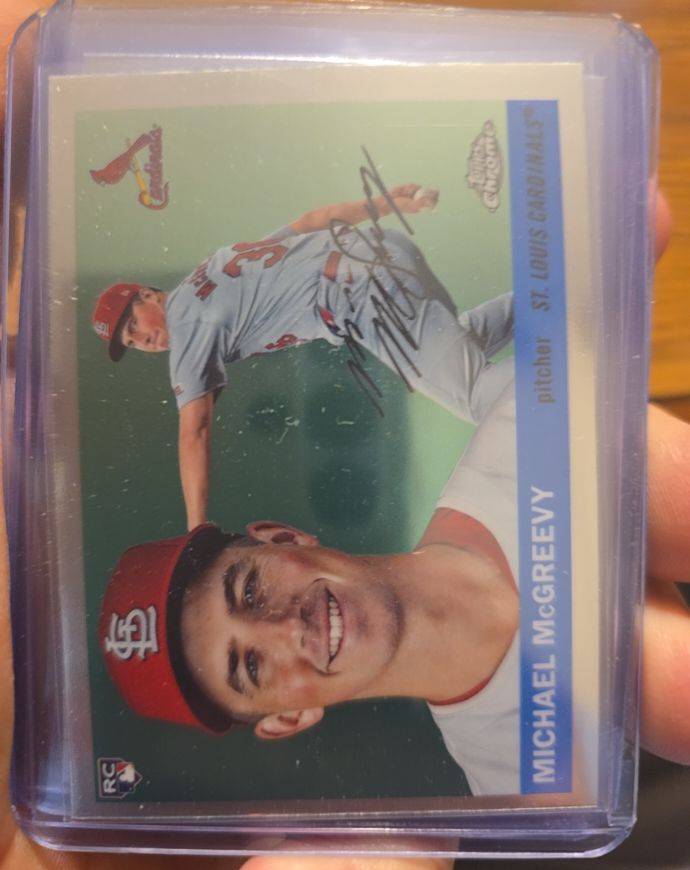 2025 Topps Chrome Platinum Anniversary #290 Michael McGreevy — front