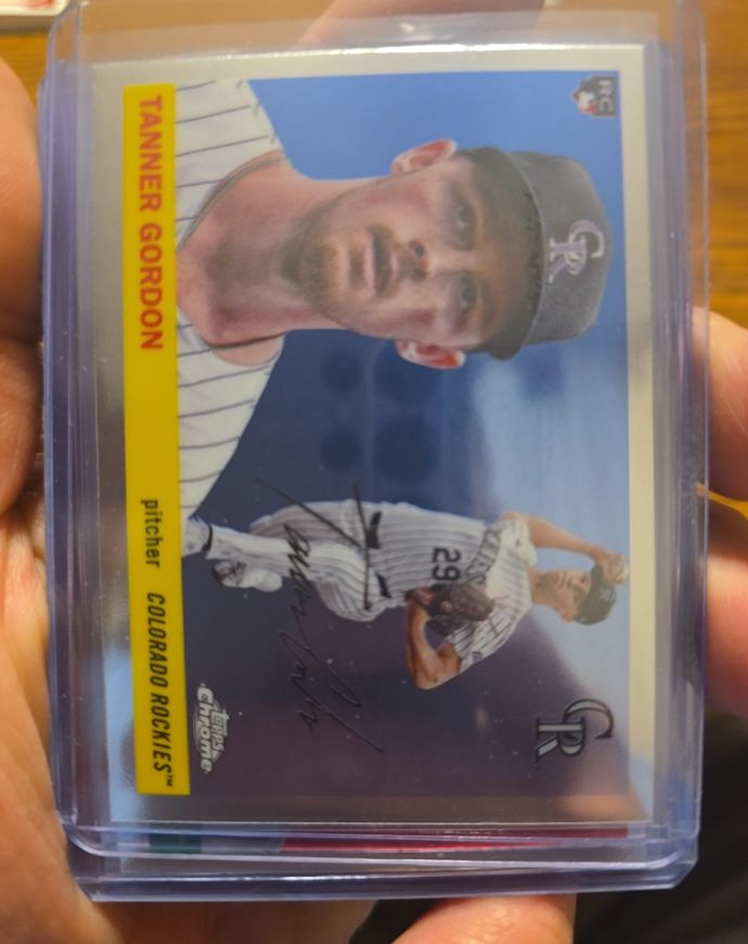 2025 Topps Chrome Platinum #387 Tanner Gordon Rookie — front