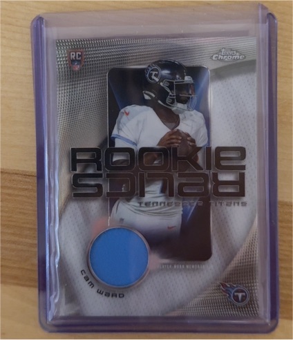 2025 Topps Chrome #RR-CW Cam Ward Rookie Relics — front
