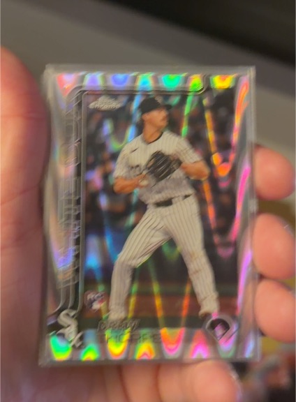 2025 Topps Chrome #275 Drew Thorpe RayWave Refractor Chicago White Sox Rookie — front
