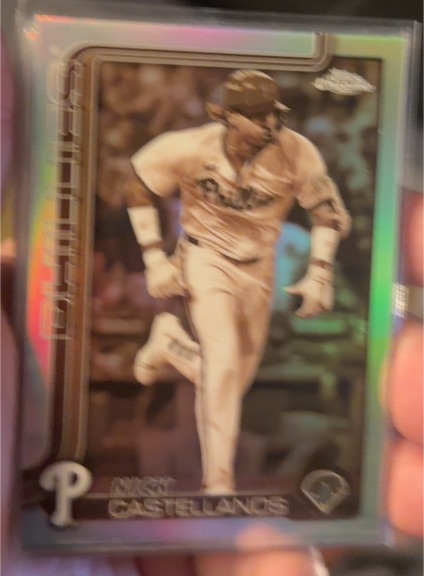 2025 Topps Chrome #226 Nick Castellanos Sepia Refractor — front