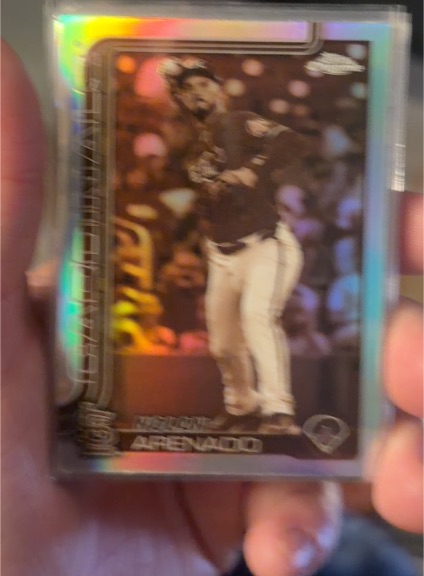 2025 Topps Chrome #14 Nolan Arenado Sepia Refractor — front