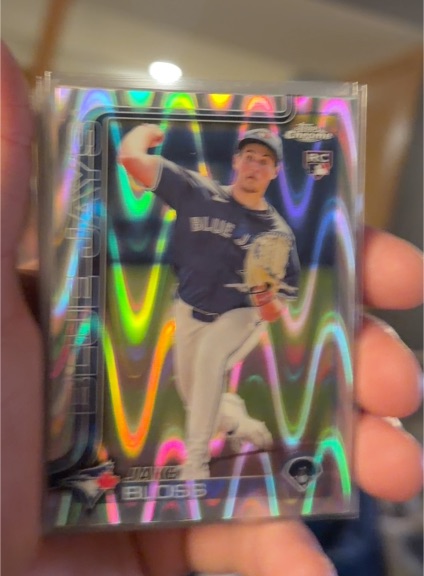 2025 Topps Chrome #188 Jake Bloss RayWave Refractor — front