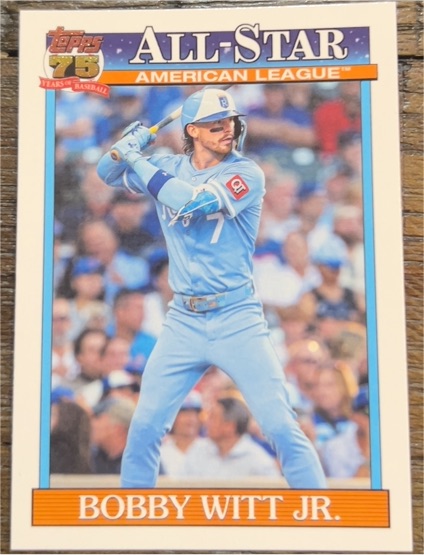 2026 Topps Series 2 1991 Throwback All-Star #91AS-24 Bobby Witt Jr. — front
