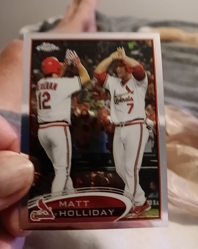 2012 Topps Chrome #125 Matt Holliday — front