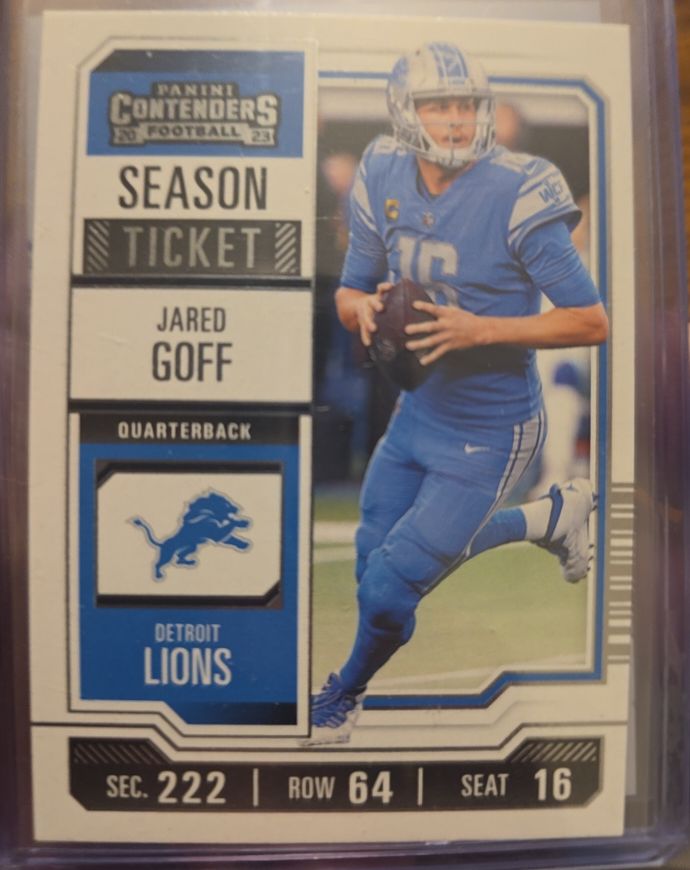 2023 Panini Contenders Season Ticket #35 Jared Goff — front