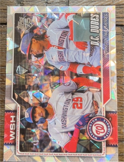 2026 Topps Series 2 #499 James Wood / C.J. Abrams D.C. Dudes — front
