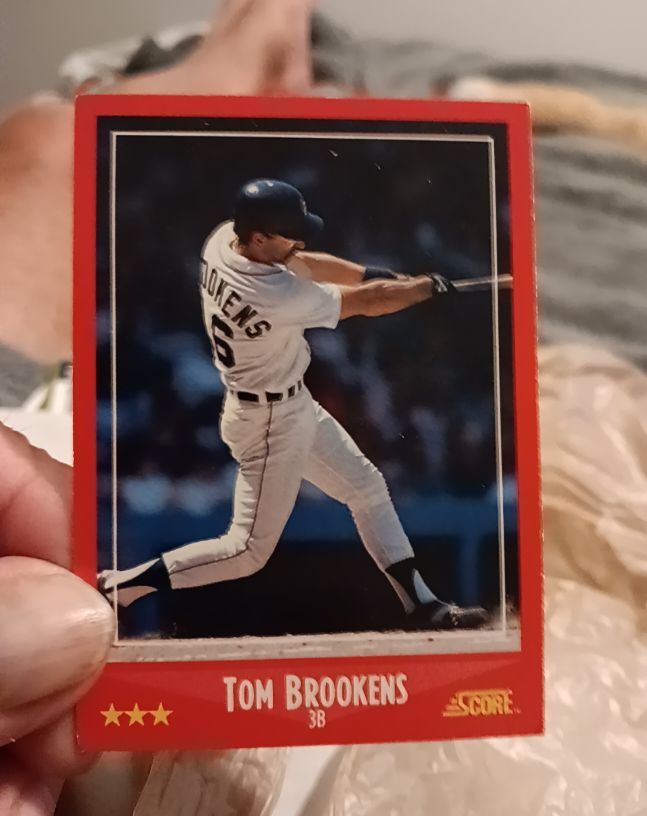 1988 Score #233 Tom Brookens — front