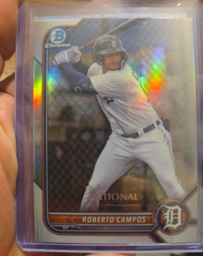 2022 Bowman Chrome National Convention #NSCCP-RC Roberto Campos — front