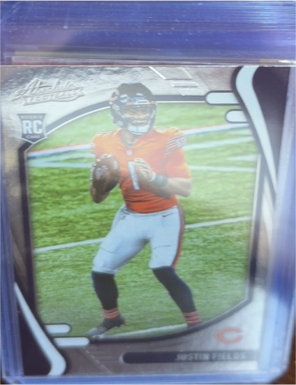 2021 Panini Absolute #108 Justin Fields Rookie Card — front
