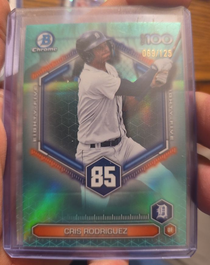 2026 Bowman Chrome Top 100 #BTP-85 Cris Rodriguez — front