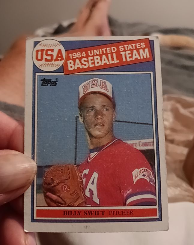 1985 Topps #404 Billy Swift 1984 United States Baseball Team — front