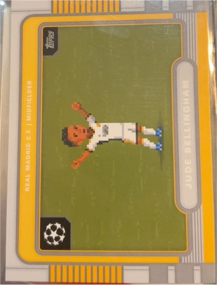 2025-26 Topps UEFA Club Competitions 8-Bit Shots #8B-3 Jude Bellingham — front